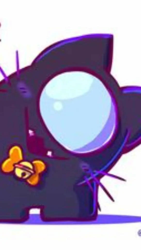 ai character: Black(Among us) background