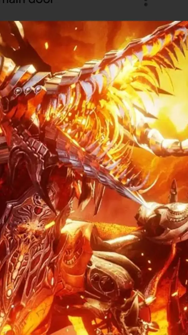 ai character: Titan drill dragon background