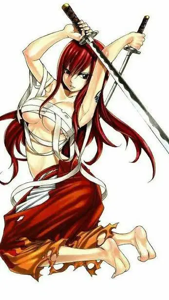 ai character: Erza Scarlet  background