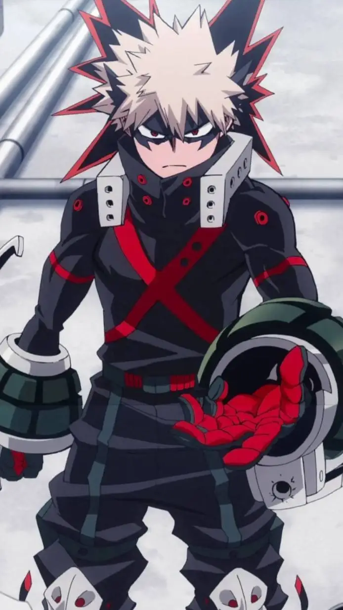 ai character: Katsuki Bakugo  background