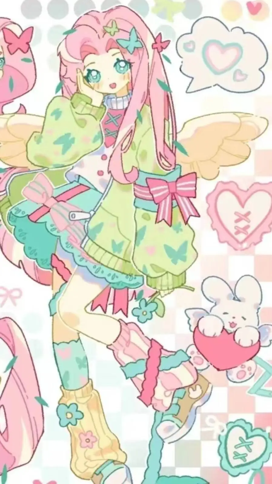 ai character: fluttershy background