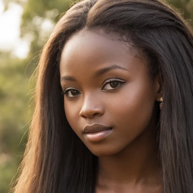 chat with ai character: Cute African Girl