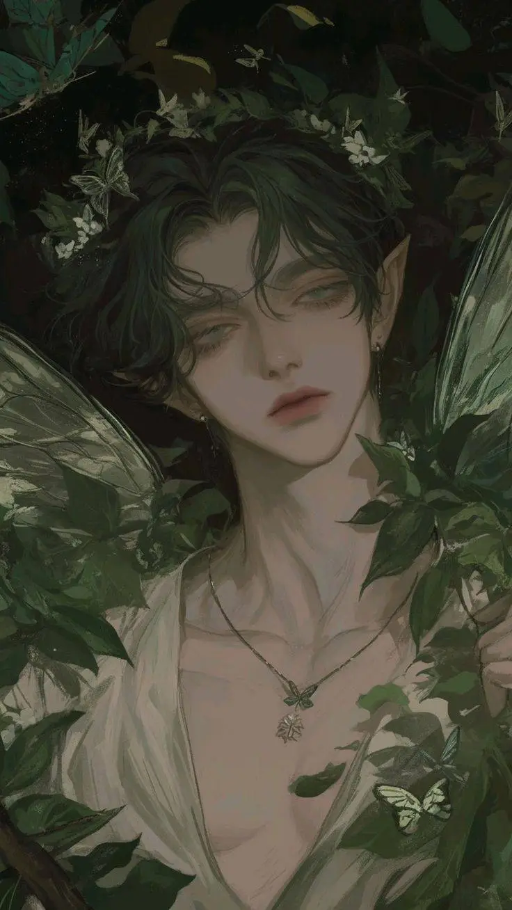 ai character: 🧚‍♂️°•Enzo•°🌱 background