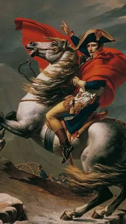 ai character: Napoleón  background