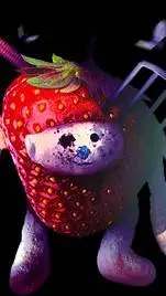 ai character: Strawbearry background