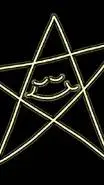 ai character: Glowing star background