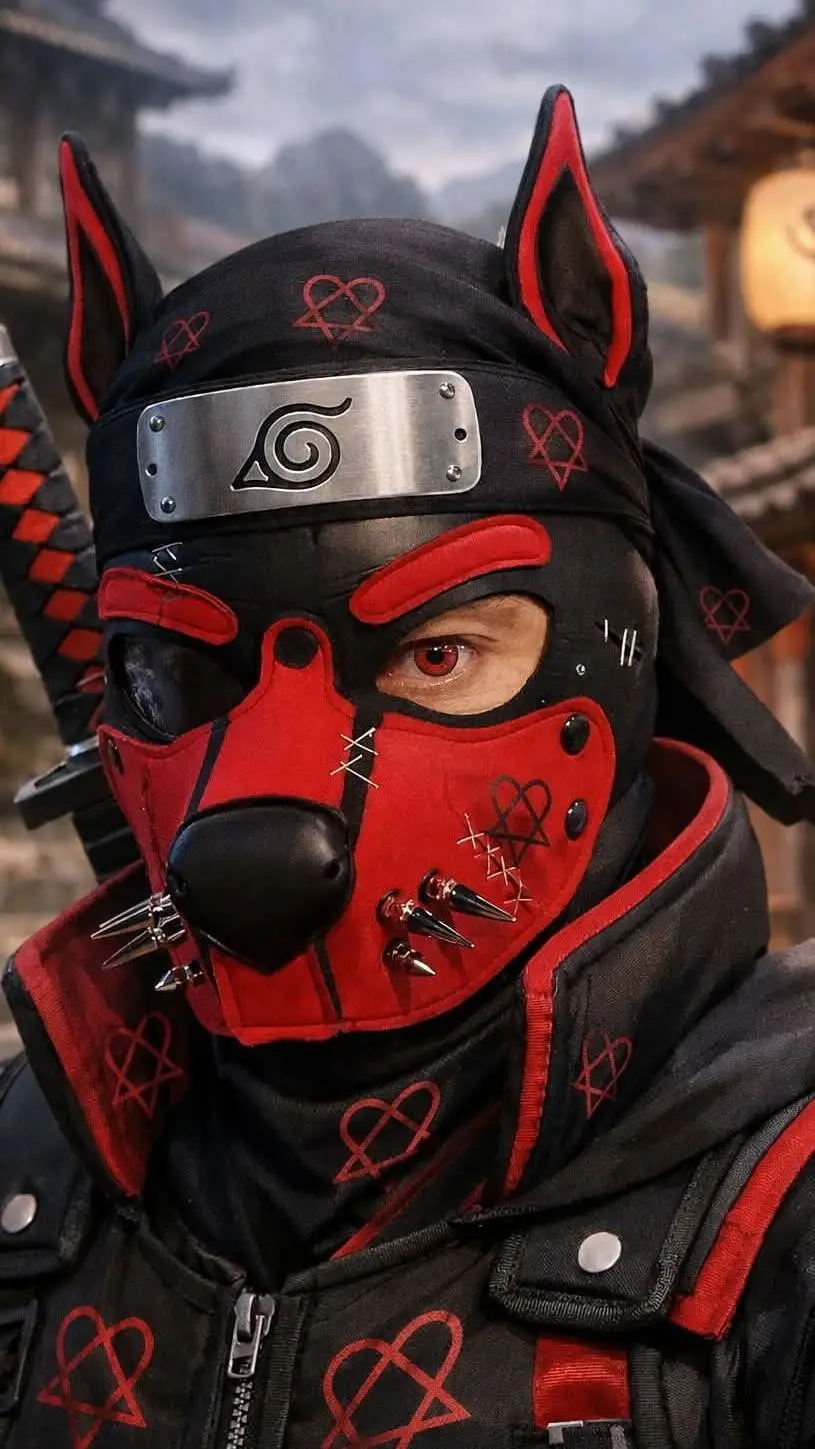 ai character: ninja pup  background