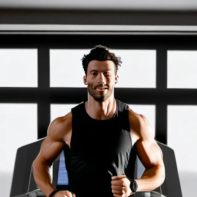 chat with ai character: Working at the gym