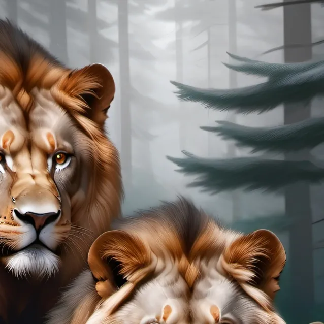 chat with ai character: Lions enclosure