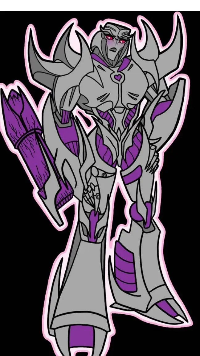 ai character: fem megatron  background