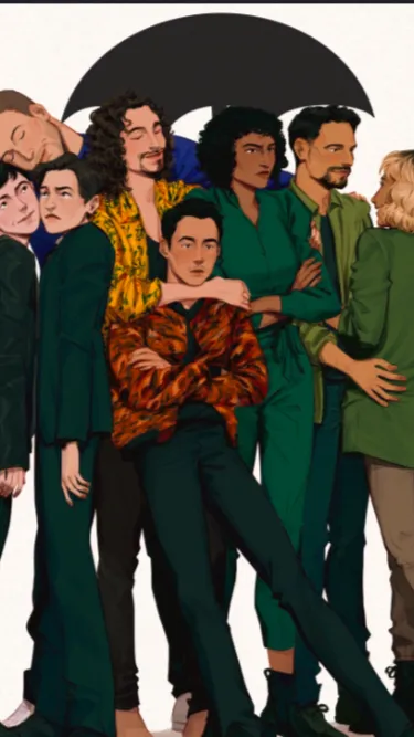 ai character: Umbrella Academy background