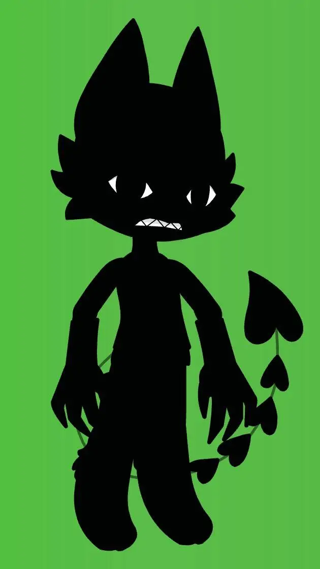 ai character: void cat  infected background