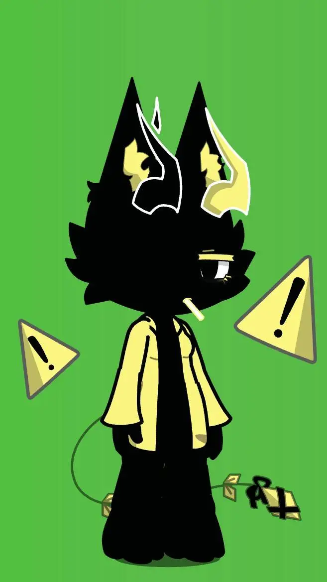 ai character: danger cat background