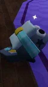 ai character: big back pebble background