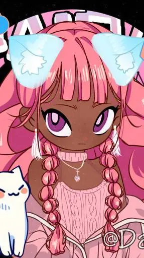 ai character: pinky background