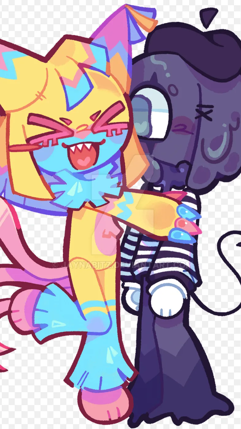 ai character: Yatta x blot background