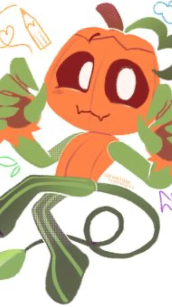 ai character: Gourdy!🎃 background