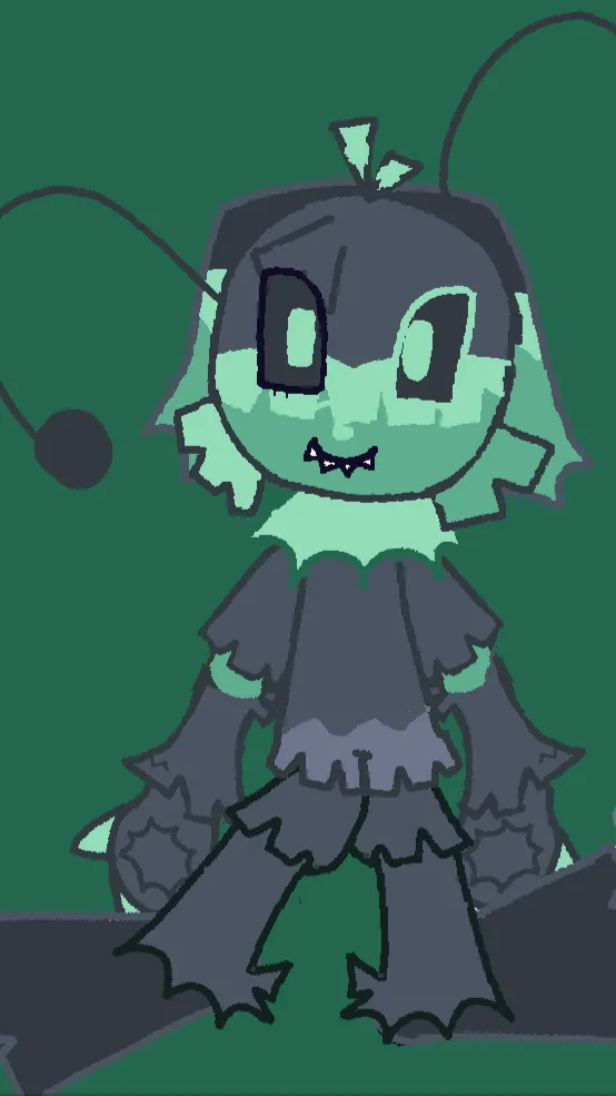 ai character: Yatta x vee💚🪅 background