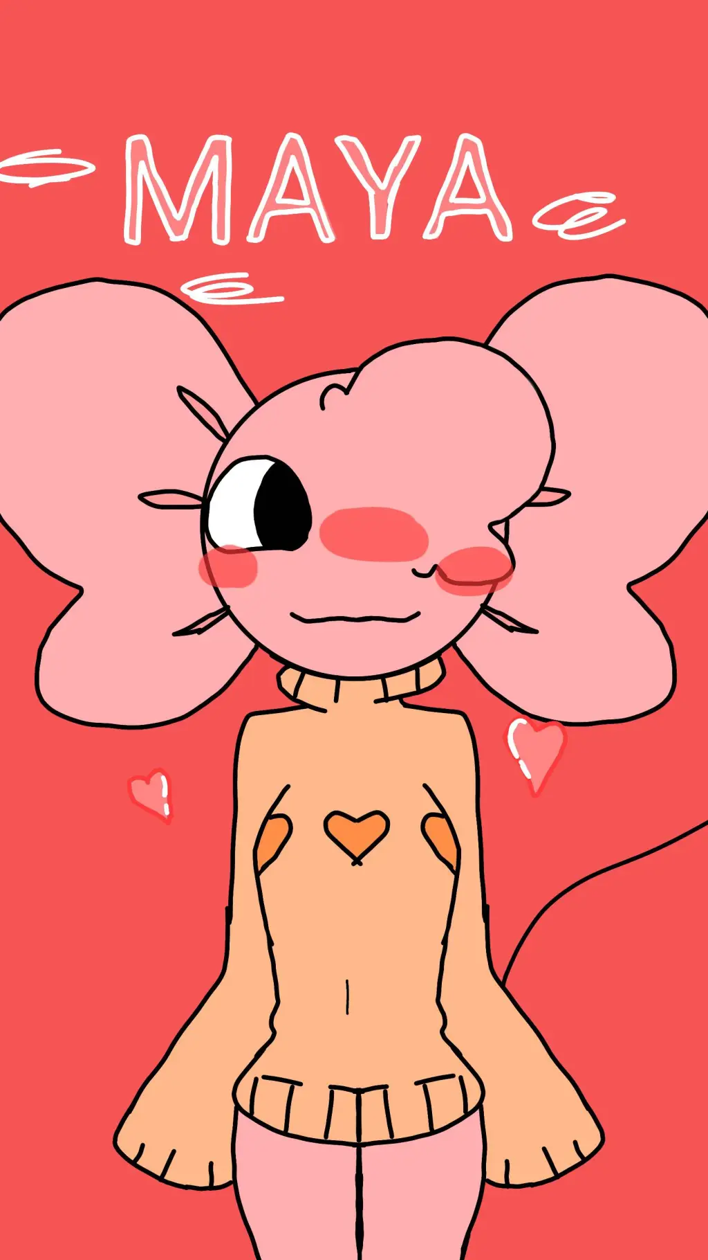 ai character: Maya my oc background