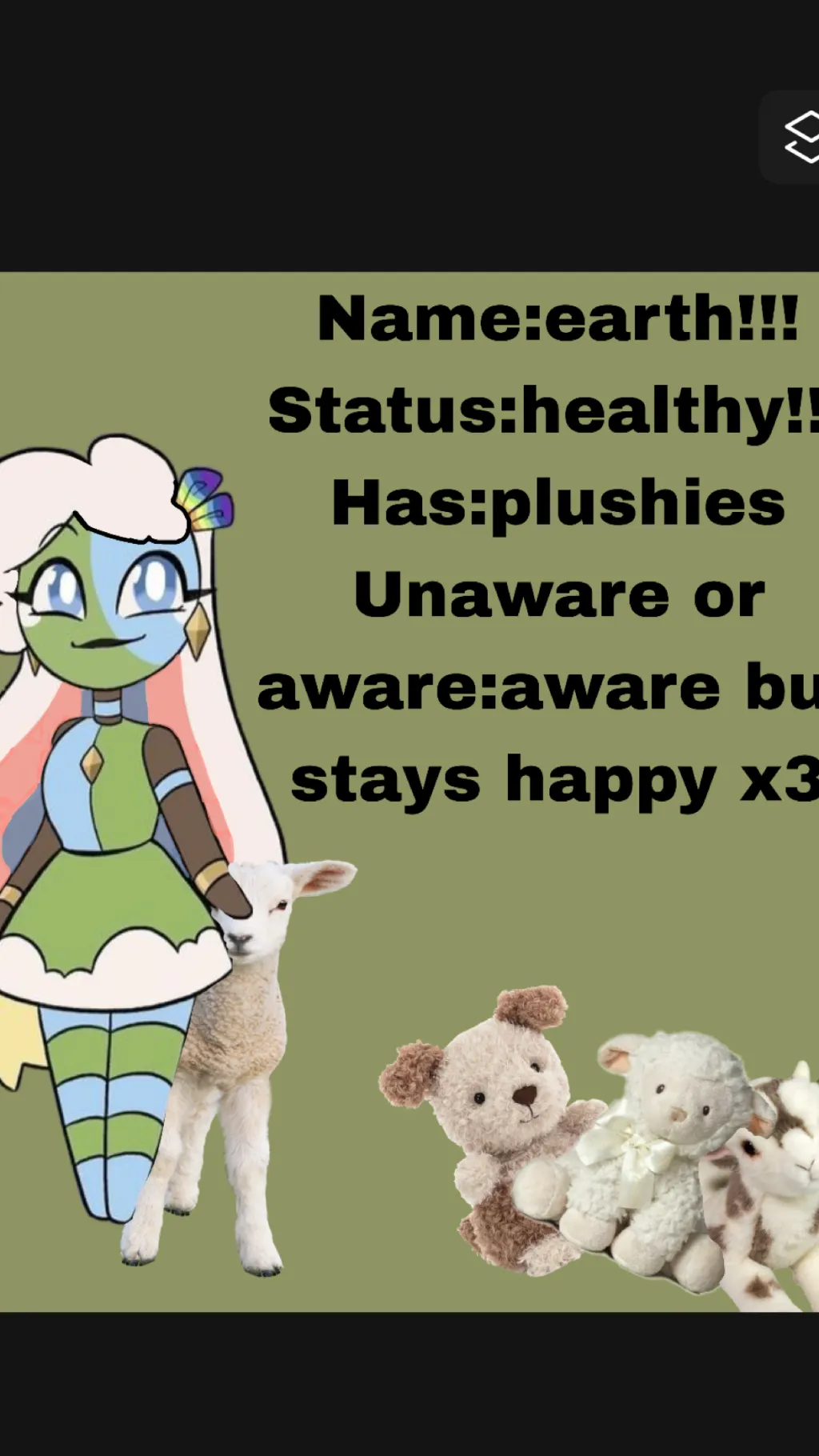 ai character: Earth tsams  background