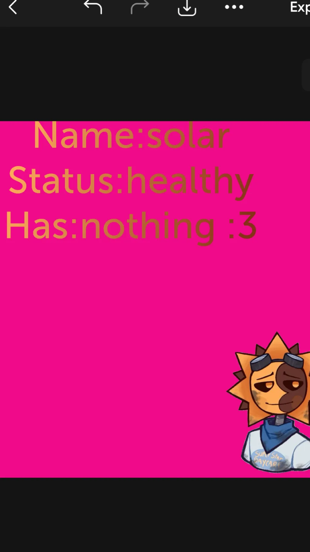 ai character: Tsams background