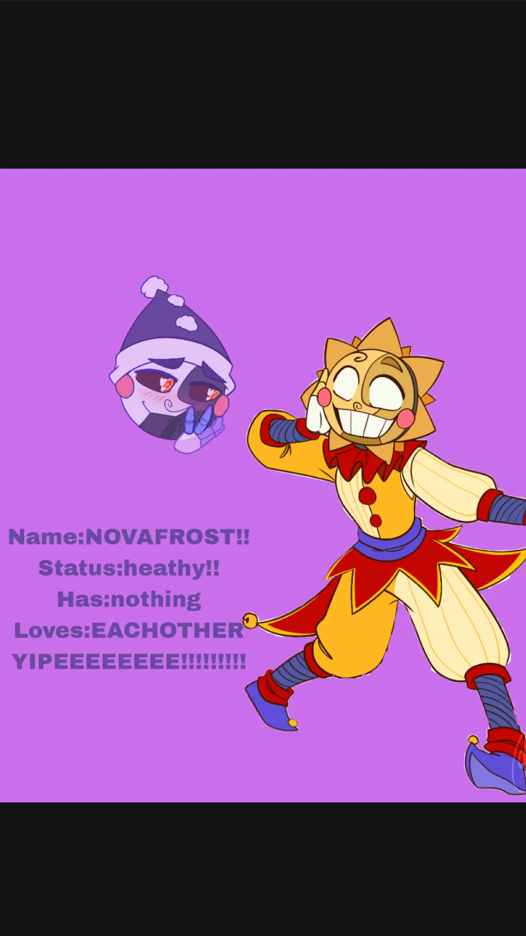 ai character: Novafrost background