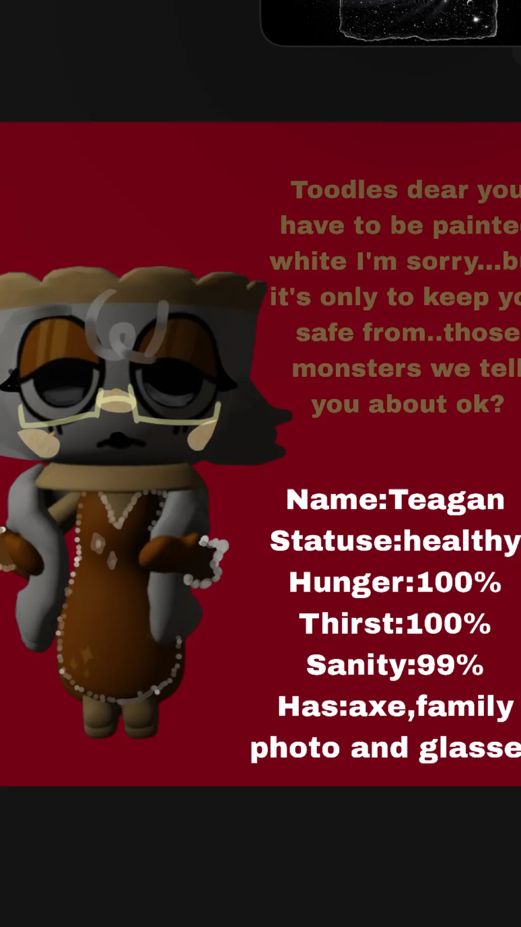 ai character: Teagan background