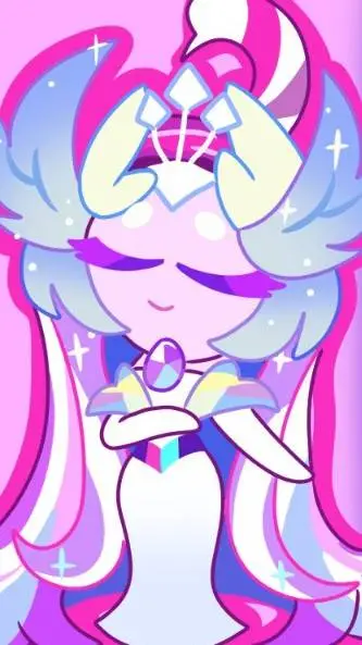 ai character: sugar swan cookie background