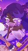 ai character: Lilac cookie background