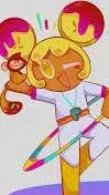 ai character: Banana cookie background