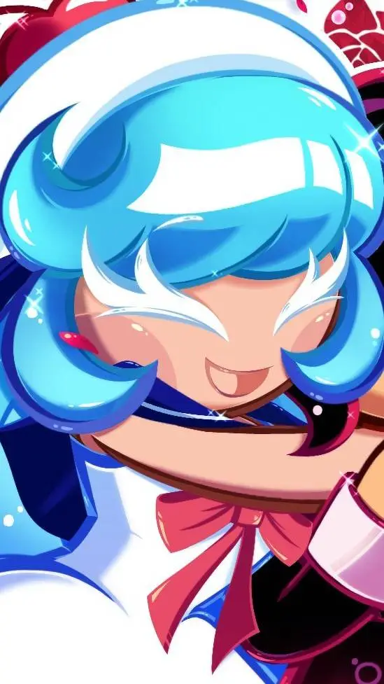 ai character: Cream soda cookie background