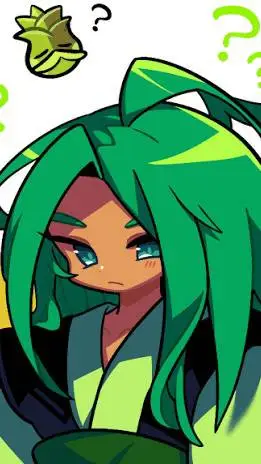 ai character: Leek cookie background