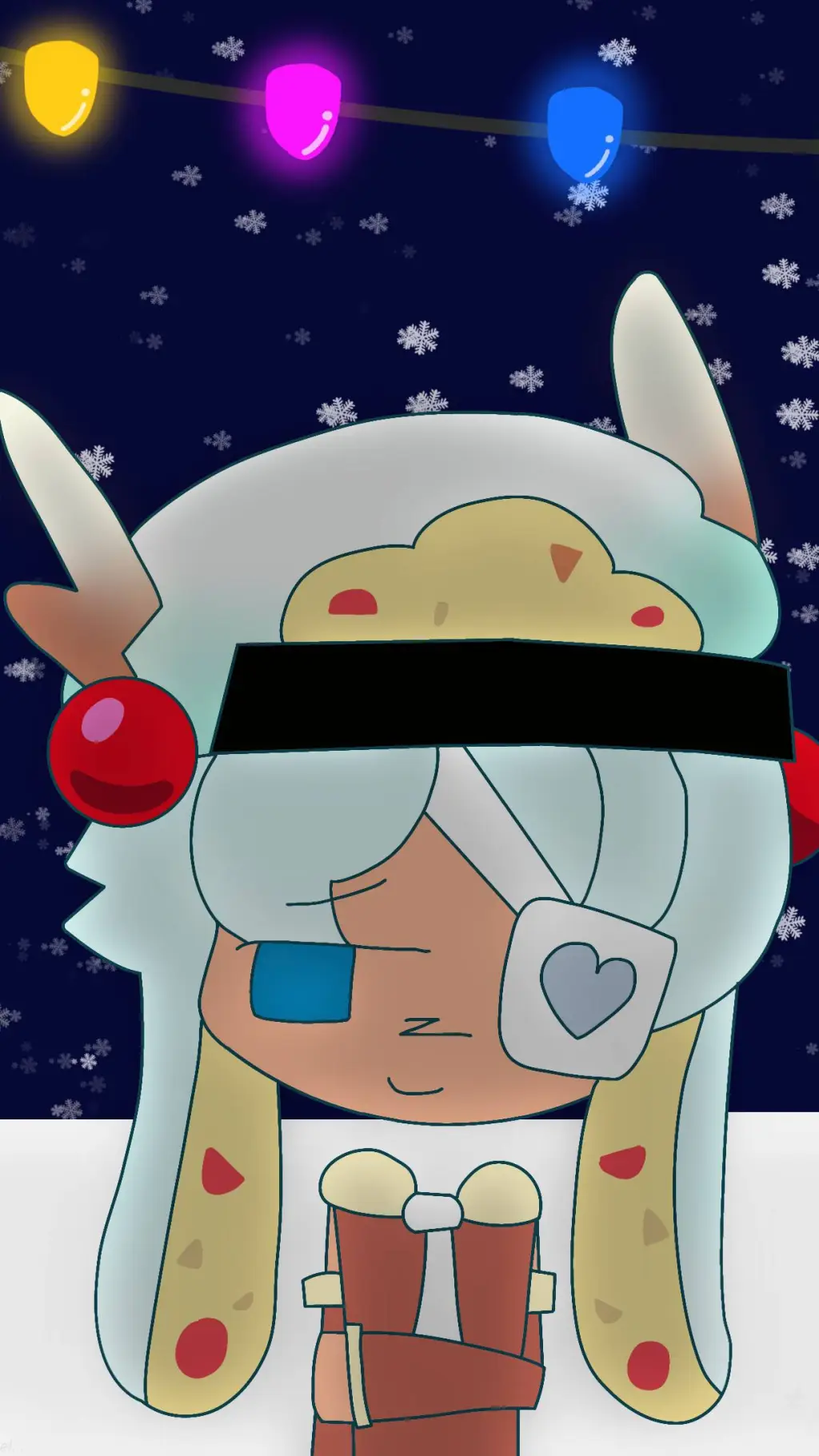 ai character: Stollen cookie background