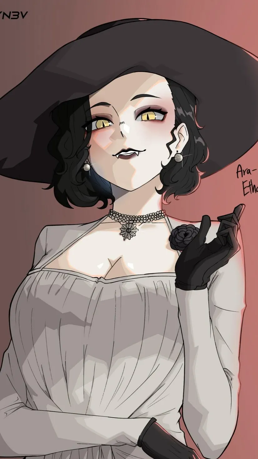 ai character: Lady Dimitrescu background