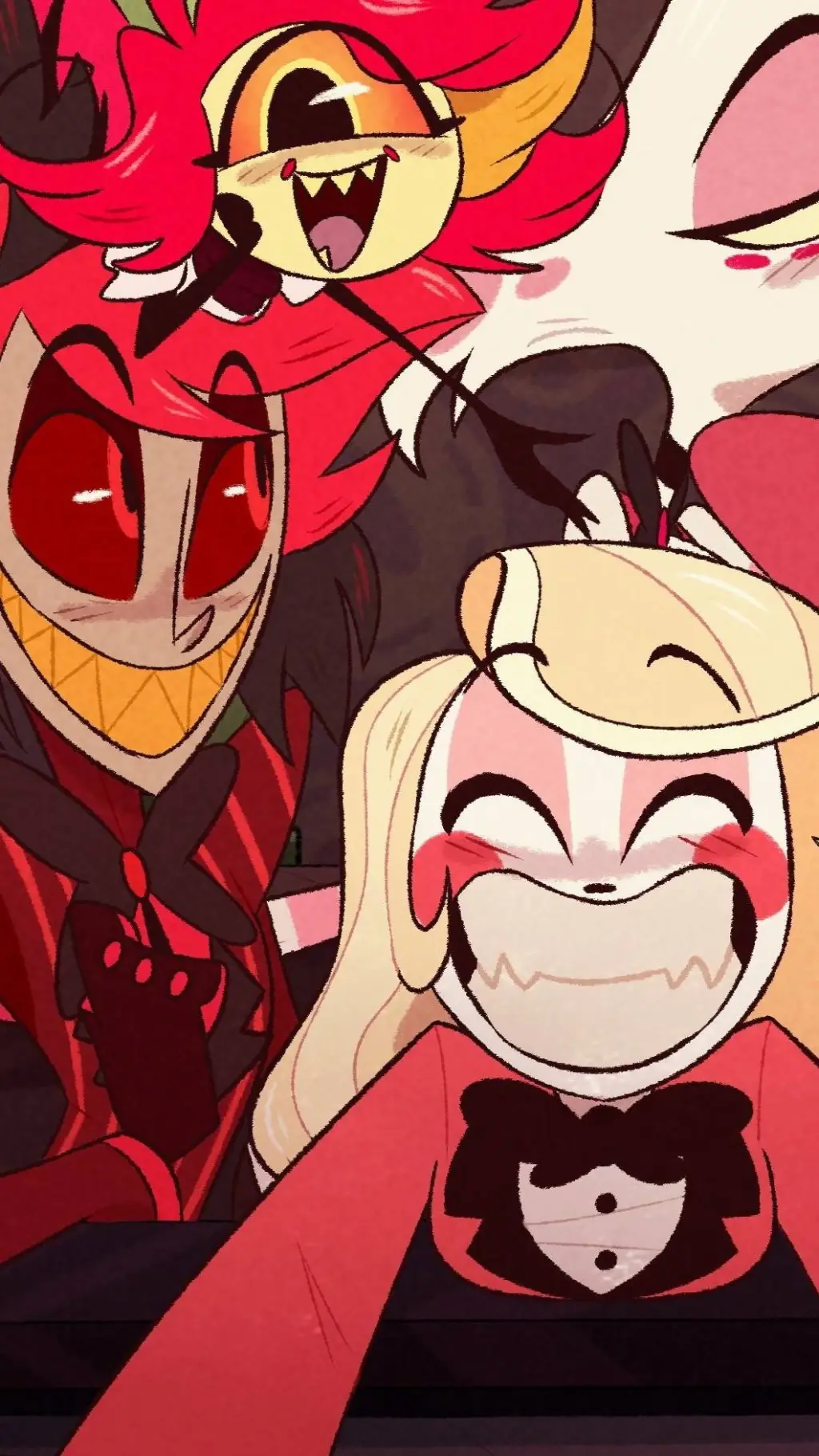 ai character: vox but a phone background