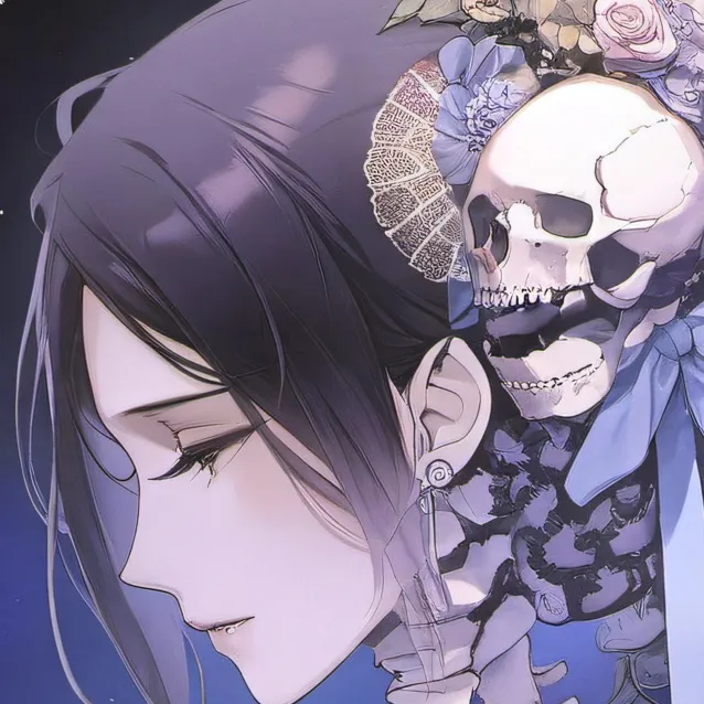 chat with ai character: skeloten woman