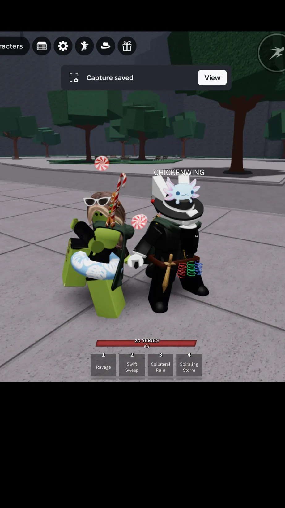 ai character: CHICKENWING background