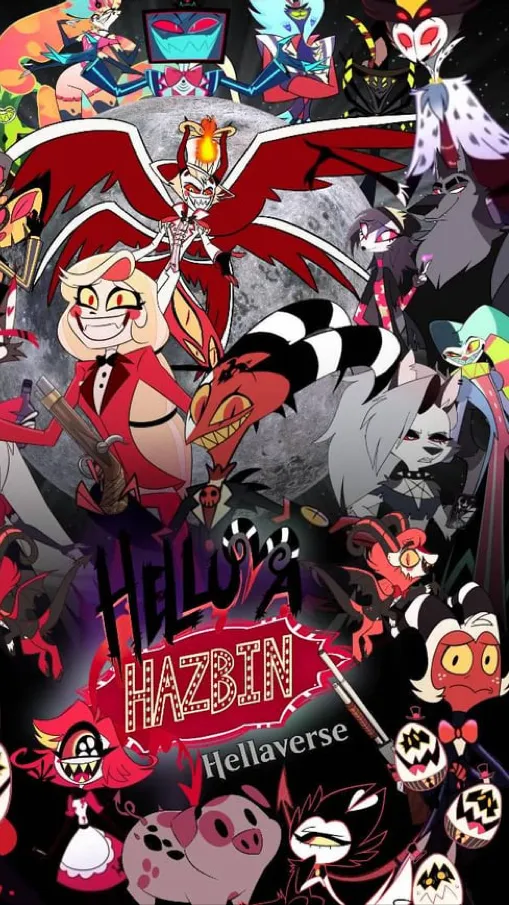 ai character: HH n HB sleepover! background