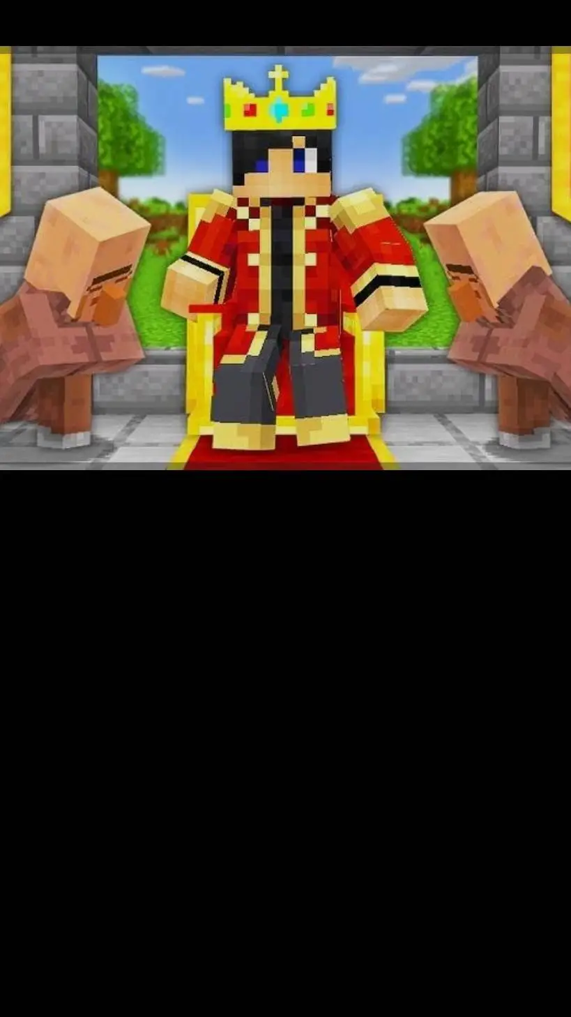 ai character: Minecraft King👑💎🏘 background