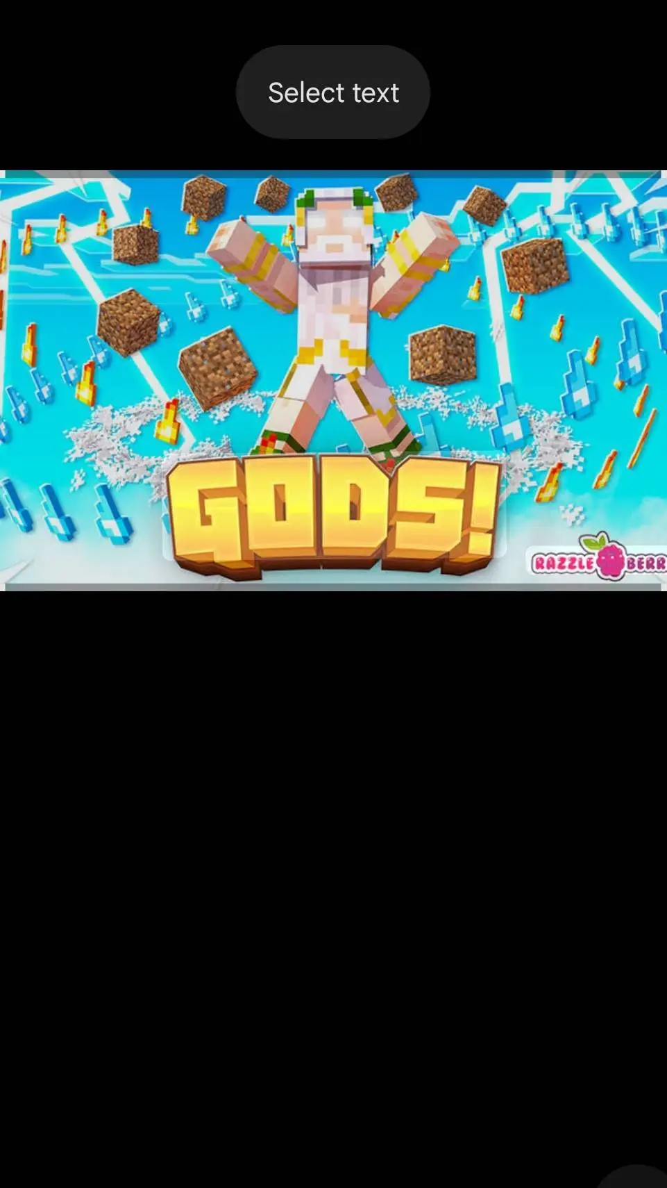 ai character: Minecraft GOD👑⛰️🏔🏞 background