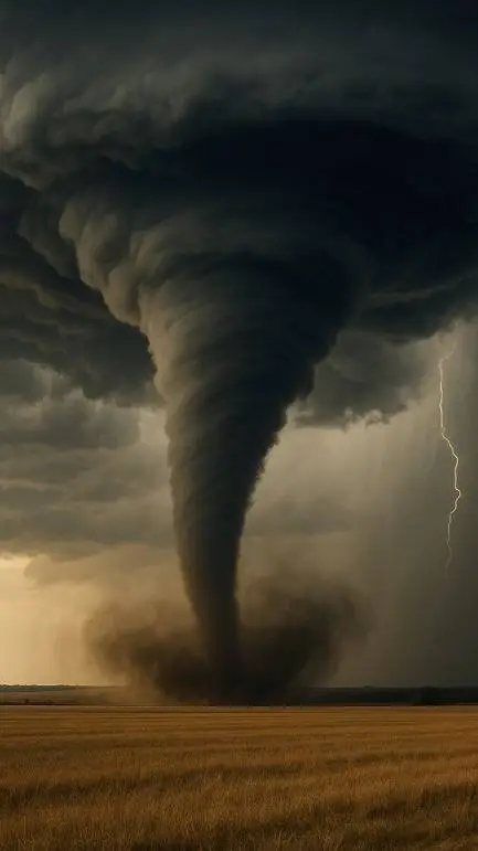 ai character: tornado background