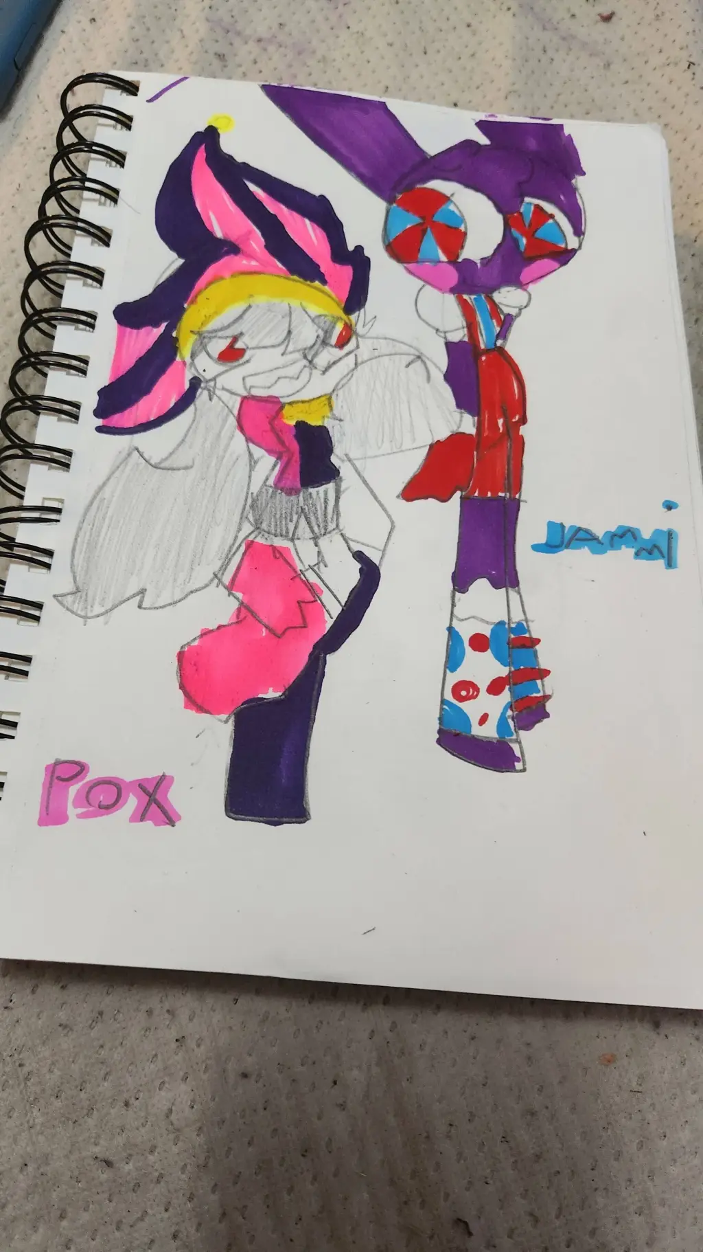 ai character: pox and jammi background