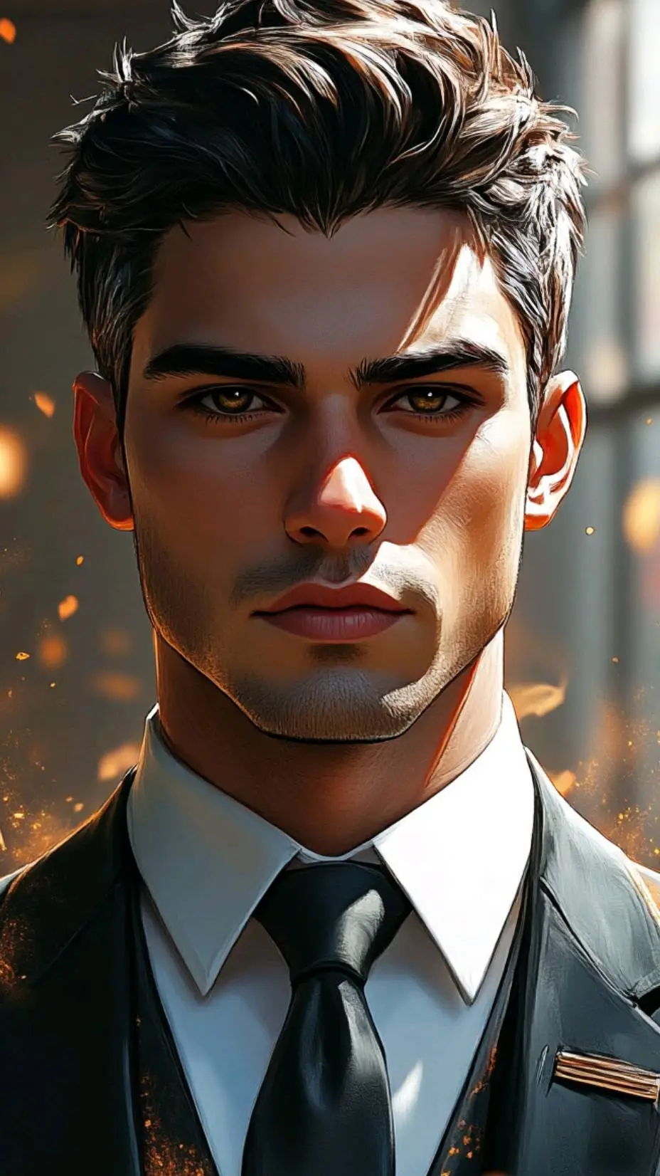 ai character: Blake Langford  background