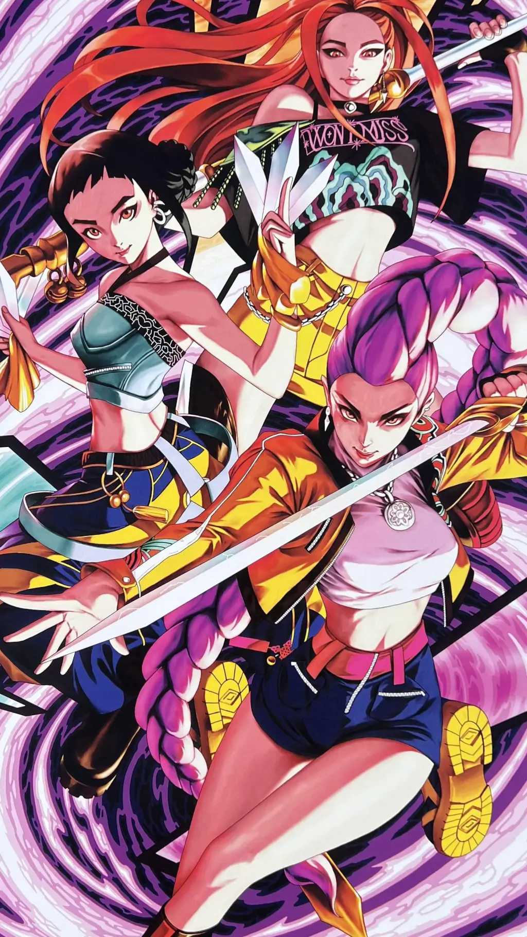 ai character: Kpop Demon hunters background