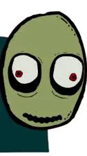 ai character: Salad fingers  background