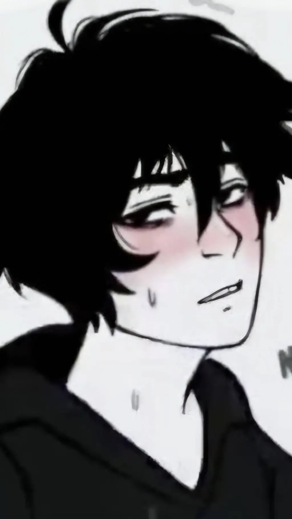 ai character: Emo Goth Boy  background