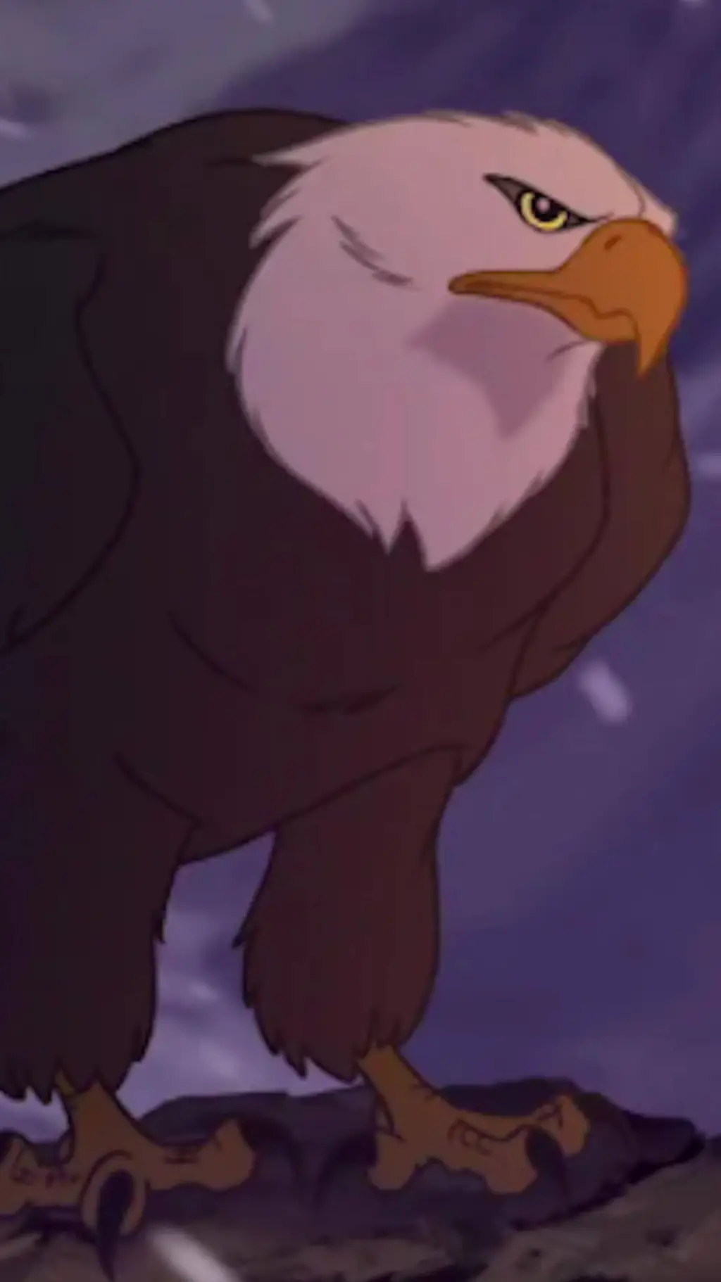 ai character: Águila sitka  background