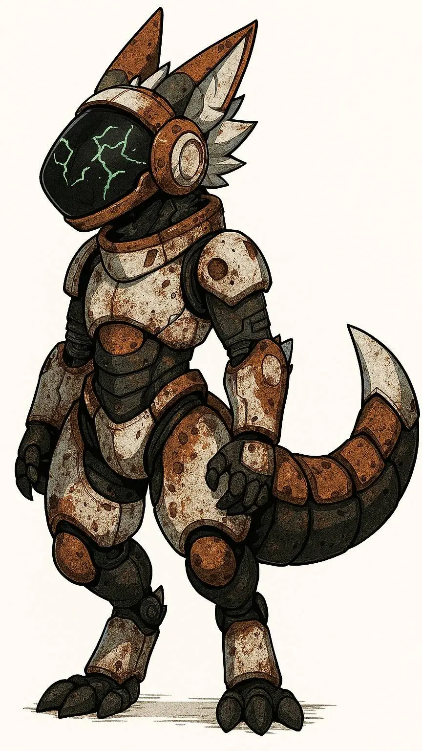ai character: Protogen t-25 background