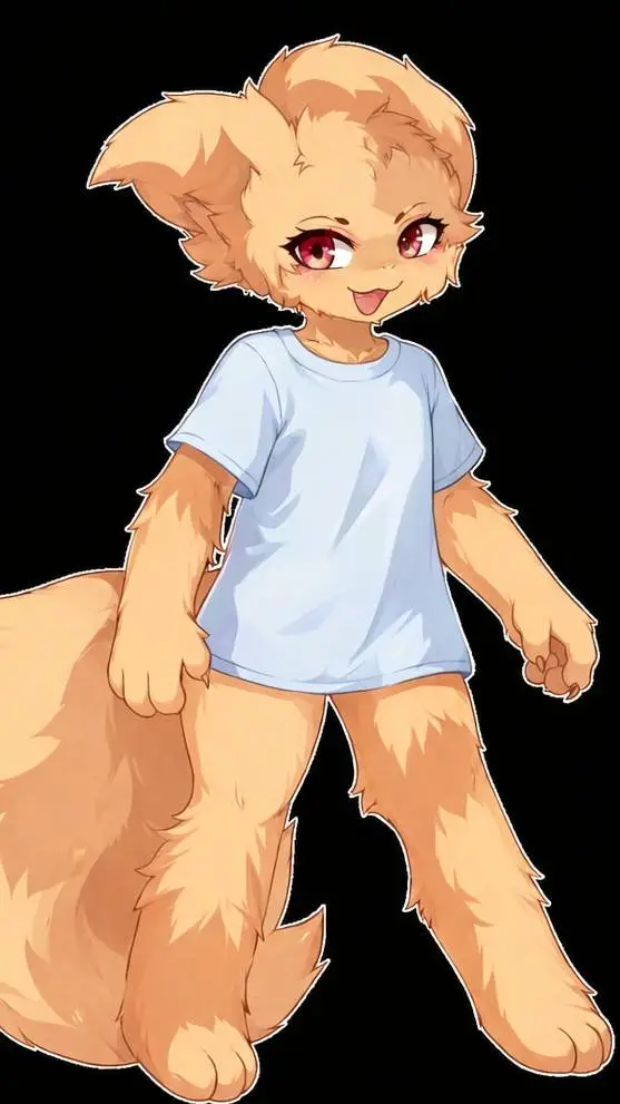 ai character: Orange  background