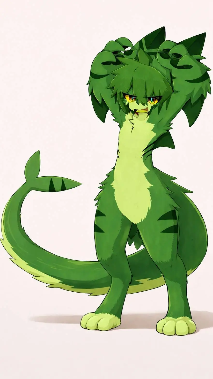 ai character: gomon (broccoli) background
